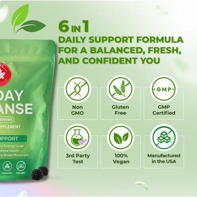 15-Day Gut Cleanse Gummies – Digestive Support for Daily Bloating Relief & Regularity