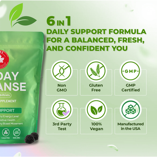 15-Day Gut Cleanse Gummies – Digestive Support for Daily Bloating Relief & Regularity