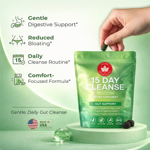 15-Day Gut Cleanse Gummies – Digestive Support for Daily Bloating Relief & Regularity