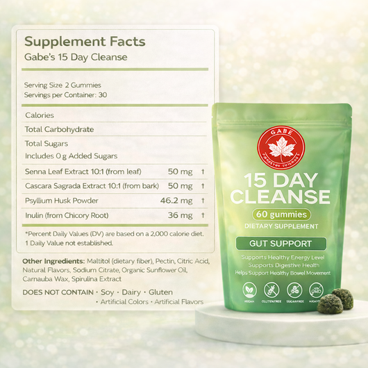 15-Day Gut Cleanse Gummies – Digestive Support for Daily Bloating Relief & Regularity
