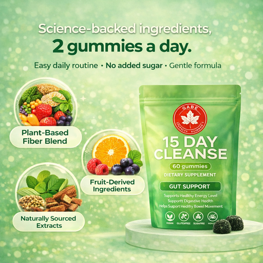 15-Day Gut Cleanse Gummies – Digestive Support for Daily Bloating Relief & Regularity