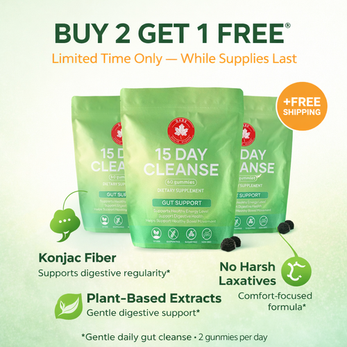 15-Day Gut Cleanse Gummies – Digestive Support for Daily Bloating Relief & Regularity